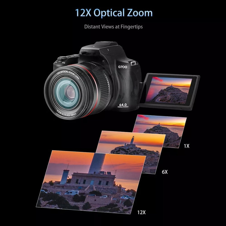 G700 4K / 64MP WiFi Digital Video Camera Camcorder 3.0 Inch IPS Screen 12X Optical Zoom, G700 G700 4K / 64MP WiFi Digital Video Camera Camcorder 3.0 Inch IPS Screen 12X Optical Zoom, G700